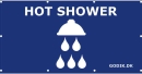 Badbanner Hot shower 340x176 cm.